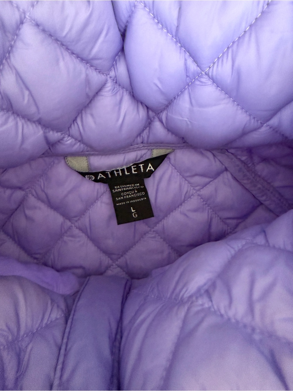 Athleta Whisper Jacket Lavender L - Picture 3 of 4